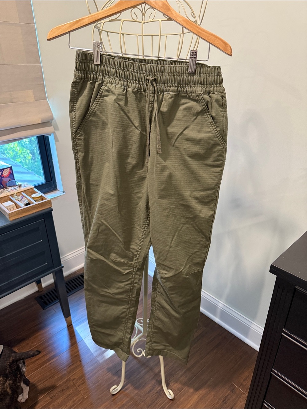 Prana Womenās Olive Green Drawstring Pants